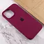 Чохол Silicone Case Full Protective (AA) для Apple iPhone 15 Pro (6.1) Бордовий / Maroon - мініатюра 5