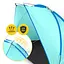 Намет пляжний 4FIZJO 200 x 115 см Sky Blue (P-5905973405188) - мініатюра 2