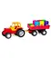 Трактор прицеп с бочонками Бамсик, 007/5 - миниатюра 1