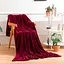 Плед Love You 150 x 200 см велсофт бордовый (8197) - миниатюра 2