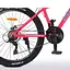 Велосипед "BELLE" PROF1 G26BELLE A26.1 26 д. Алюм.рама 17 ", SHIMANO 21SP, алюм.DB, FW TZ500, малиново-білий - мініатюра 5