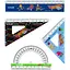 Набор Kite Hot Wheels линейка 15 см, 2 угольника, транспортир (HW25-282) - миниатюра 2