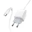 Мережевий зарядний пристрій Hoco C72Q з кабелем Type-C підтримкою QC3.0 1 x USB 3.0 A 18 Вт білий - мініатюра 1