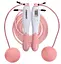 Скакалка без шнура EasyFit TwinRope со счетчиком 2,8 м белый-розовый (EF-1909-WP) - миниатюра 1