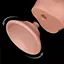 Фалоімітатор Sliding-Skin Dual Layer Dong 7.5'' 19.5 см тілесний - мініатюра 14