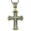 Золотой крестик Харьковская ювелирная фабрика. Распятие Христа. 11538-ЧЕВРО - миниатюра 1