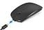 Комп'ютерна бездротова акумуляторна мишка 2.4 ГГц (чорна)  - мініатюра 2