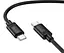 Кабель Hoco X122 Benefit USB Type-C - Type-C 60 W 3 А кабель для швидкого заряджання телефона 1 м Чорний - мініатюра 2