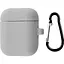 Чехол Apple High Copy Silicone Case + Carabine для Apple AirPods Gray [34660] - миниатюра 1