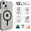 Протиударний чохол Gear4 Piccadilly MagSafe для iPhone 13 / iPhone 14 (6.1") Прозорий Black (702010126) - мініатюра 4