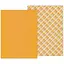 Папір з малюнком "Клітинка" двостор. Оранжевий - мініатюра 1