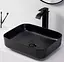 Умивальник Dusel Cubis 500251B, Чорний матовий - мініатюра 4
