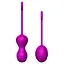Набір вагінальних кульок Foxshow Kegel Balls Set, 3 шт., фіолетовий - мініатюра 3