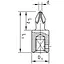 Ключ торцевий Wurth 1/4" РH1 L28мм (арт. 071511801) - мініатюра 2