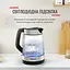 Электрочайник Tefal Glass Kettle с подсветкой черно-серебряный 1.7 л (KI605830) - миниатюра 7
