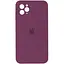 Чехол Epik Silicone Case Square Full Camera Protective AA для Apple iPhone 11 Pro Max 6.5 Бордовый/Maroon - миниатюра 1