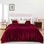 Плед Love You 150 x 200 см велсофт бордовый (8197) - миниатюра 3