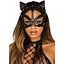 Маска кошки из экокожи Leg Avenue Vegan leather studded cat mask Black - миниатюра 1
