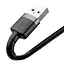 Кабель Baseus Cafule Cable USB For Lightning 2.4A 0.5m Gray+Black - мініатюра 6