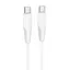 Дата кабель Borofone BX119 New Type-C to Type-C 60W (1m) White - мініатюра 1