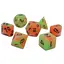 Набір кубиків Double Color Glow in the dark 7 Dice Set - Green-Orange , 7 шт. (g7dglowdc01) - мініатюра 1
