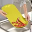 Дошка обробна пластикова для нарізування м'яса, риби, овочів і фруктів зі зливом 38х24 см, A-plus Жовтий 85057 - мініатюра 3