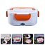 Электрический ланч-бокс контейнер Electronic Lunchbox YS 001 40 W с подогревом термос для еды оранжевый - миниатюра 1