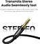 Кабель Ugreen AV112 3.5 мм Male to 3.5 мм Male Cable Gold Plated Metal Case with Braid 1 м Blue (10685) - миниатюра 3