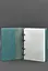 Шкіряний блокнот на кільцях (софт-бук) 9.0 з твердою бірюзовою обкладинкою - мініатюра 3