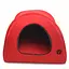 Будиночок юрту для котів та собак Zoo-hunt Loft №2 41х41х37 см червоний + сірий (ZH2505-1) - мініатюра 3