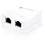 Комп'ютерна розетка RJ45x2 FTP, 8P8C, cat.5 Ritar (StR-FTP/8P8CRJ45-2 / 01994) - мініатюра 1