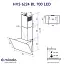 Вытяжка декоративная наклонная Минола HVS 6224 BL 700 LED - миниатюра 11