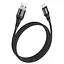 Кабель Hoco Lightning Excellent charging data cable X50 усиленное оплетение черный - миниатюра 1