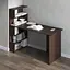 Комп’ютерний стіл Vays M-24 Венге Темний, письмовий з полицями ліворуч, ЛДСП, 142×60×123 см - для дому, навчання, офісу - мініатюра 1