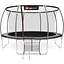 Батут Hop-Sport Premium 14ft (427см) чорно-сірий з внутрішньою сіткою - мініатюра 1
