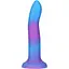 Фалоімітатор Addiction Rave 8″, що світиться в темряві, Glow in the Dark Dildo Blue Purple, 20,3 см - мініатюра 1