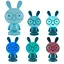 Світильник-нічник Kite LED з акумулятором Bunny блакитний (K24-490-1-3) - мініатюра 3