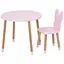Дитячий столик Bambi Метелик 05-025R-ROUND для творчості зі стільчиком 60х60 см - мініатюра 1