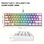 Snpurdiri 60% Дротова Ігрова Клавіатура, RGB Підсвічування, Компактна 61 Клавіша. Tadvyy, V800 balta ir pilka - мініатюра 4