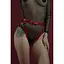 Гартери Feral Feelings - Belt Briefs, трусики, натуральна шкіра, Червоний - мініатюра 1