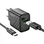 Комплект зарядного устройства Hoco CS21A Single port 1USB 18W 5V/3A 9V/2A Quick Charge 3.0 USB /Type-C 1м Black - миниатюра 3