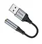 Перехідник Hoco LS36 USB to 3.5 зовнішня звукова карта 12 см DAC - мініатюра 2