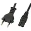 Кабель питания 1.2 м 0.5 мм Cee 7/16 2 pin для бытовой техники - миниатюра 1