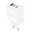 МЗП Hoco C126A PD40W+QC3.0 (1USB/2Type-C) White - мініатюра 1