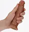 Фалоімітатор RealRock Curved Realistic Dildo 6" 17.5 см (коричневий) - мініатюра 12