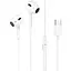 Дротові навушники Hoco M1 Max Type-C crystal earphones with mic, 1.2m, white - мініатюра 1