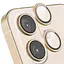 Защитное стекло Epik Metal Classic на камеру в упаковке для Apple iPhone 16, 6.1/16 Plus 6.7 Золотой/Gold - миниатюра 2