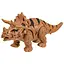 Интерактивная игрушка Динозавр Bambi 111D ходит со звуком Коричневый - миниатюра 1