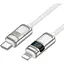 Кабель Hoco U137 Line PD charging data cable with display iP Білий - мініатюра 1