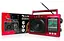 Радиоприемник Golon RX-006UAR радио MP3 USB MicroSD питание от сети батареек Красный - миниатюра 8